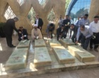تجدید پیمان رئیس، معاونین و مدیران مرکز تحقیقات کشاورزی گلستان با آرمان‌های انقلاب اسلامی در تپه نورالشهدای گرگان