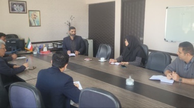 جلسه معاون پژوهشی مرکز تحقیقات و آموزش کشاورزی گلستان با معاون و رؤسای ادارات واحد آموزشی شهید حاجی کریمی گرگان