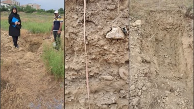 بازدید کارشناسان بخش تحقیقات خاک و آب از اراضی پیشنهادی احداث شهرک مسکونی در شهرستان کردکوی